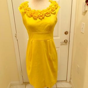 London Times yellow dress